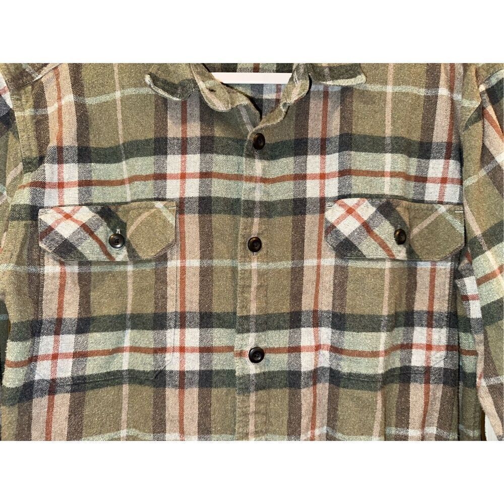 Patagonia Worn Wear Men's Large Long-Sleeved Organic Cotton Midweight Fjord Flan - Picture 4 of 7